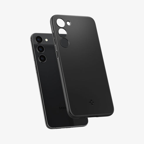 ACS05609 - Galaxy S23 Ultra Case Thin Fit in black showing the back